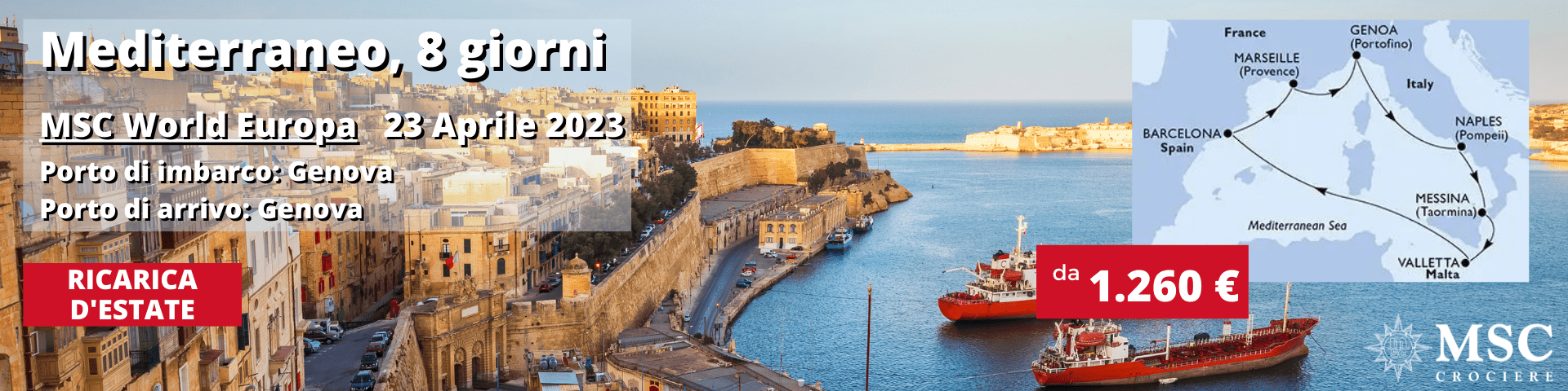 MSC Mediterraneo - MSC World Europa Aprile