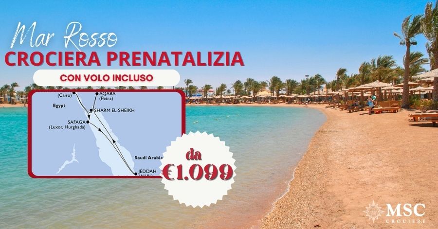 Speciale Mar Rosso: crociera prenatalizia a soli 1.099€