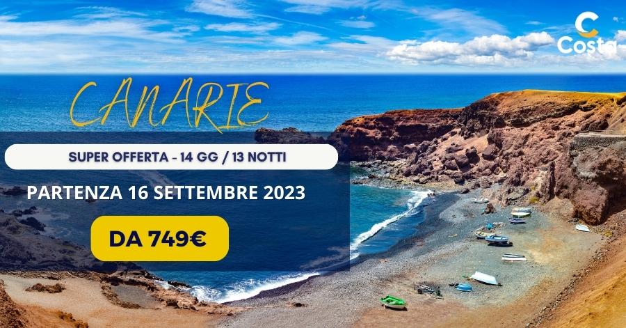 Mediterraneo e Canarie: super offerta per Settembre 2023